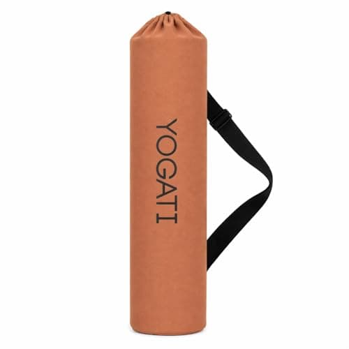 YOGATI® Yoga Mat Bag | Large Synthetic Cotton Yoga Mat Bags for Women and Men with Adjustable Strap | Perfect for Pilates and Exercise Mats | 19x80 cm Yoga and Pilates Mat Bag. Garnet — view 6