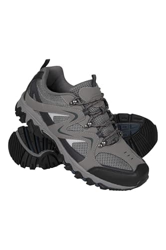 Mountain Warehouse Jungle Mens Walking Shoes - Lightweight Running Shoes, Breathable, Comfortable, Flexible Gym Shoes - Spring Summer Hiking & Trekking Dark Blue Adult Shoe Size 10