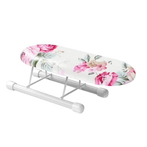 drburpily Small Folding Ironing Board Durable And Easy for Operation For Home And Travel Light Weight Metal Foldable Portable, Type 1 — view 5