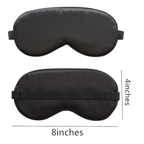 Wanfoou 6 Pack Sleep Mask, Silk Sleep Mask, Super Soft Eye Masks with Adjustable Strap, Silk Eye Cover Soft Satin Blindfold Elastic Strap Night Eyeshade Travel Nap for Women Men — view 6