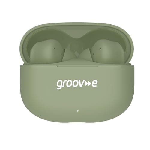 groov e Jive Buds True Wireless Earphones with Charging Case - Green - True Wireless Stereo, 15 Hours of Playback, Touch Control, Voice Assistant Support, Enjoy Music Anywhere — view 4