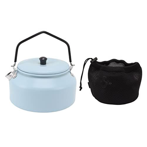 AMONIDA Aluminium Alloy Tea Kettle 0.9L Multipurpose Portable Water Pot for Camping and Picnics (Sky Blue) — view 5