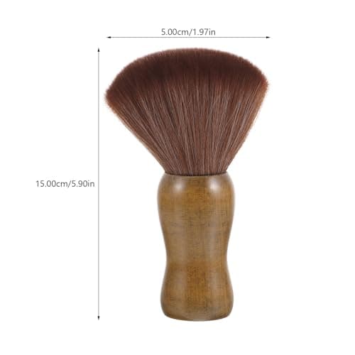 BESPORTBLE Portable Shaving Brush Random Color with Wooden Handle and Bristles Handy Grip Producing Rich Shave Lather for Men for Mustache and Whiskers Grooming during Business or Travels — view 2