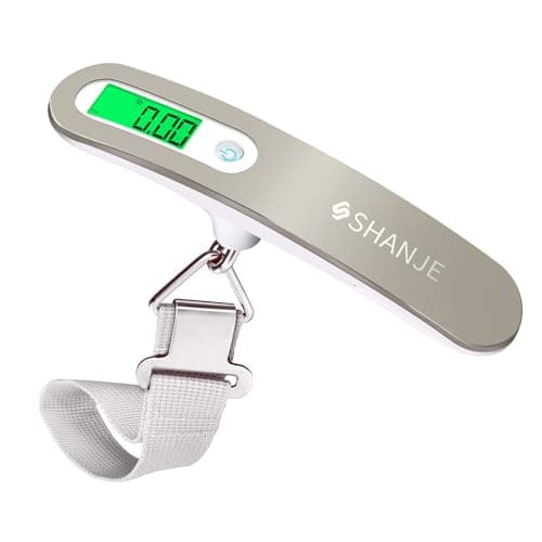 SHANJE Luggage Weight Scale for Suitcases 110 Lbs 50kg White