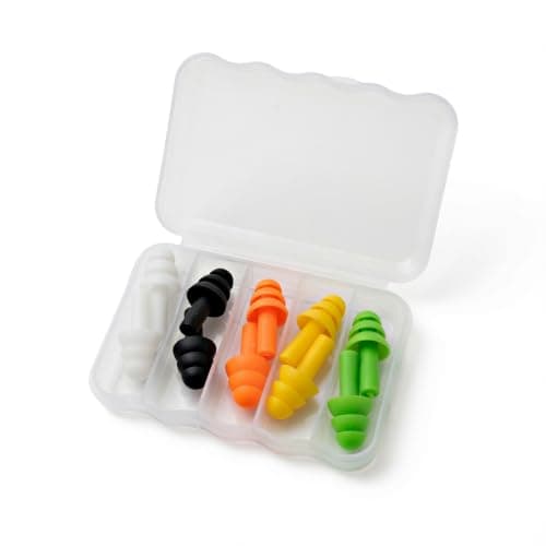 Snooze Ear Plugs for Sleep-5 Pairs Soft Silicone Reusable Noise Cancelling Earplugs for Sleeping,Snoring,Travelling & Noise Reduction,Noise Redusing Ear Plugs, Most Comfort to use(Multicolor) — view 5