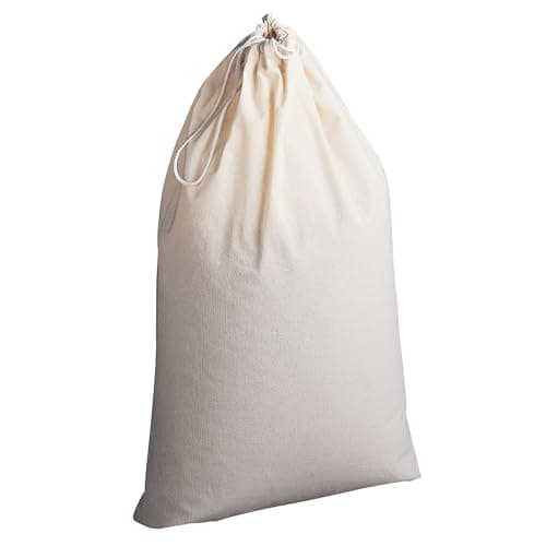 Household Essentials Extra Large Natural Cotton Laundry Bag, Beige