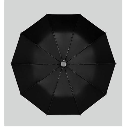 Gyios Umbrella Automatic Windproof Travel Portable Compact Folding Auto Open Close 10 Ribs Uv Protection Sun Rain Handle Women Men-khaki — view 4