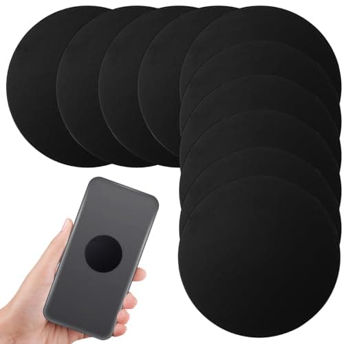 UKCOCO 40 mm Magnetic Phone Plate 20-Pack, 0.08 In Ultra-Thin Self-Adhesive Metal Discs for Car Vent & Dashboard Mounts, Secure Hold for All Phones & Cases — view 2
