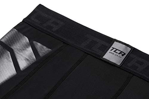 TCA Men's CarbonForce Pro Compression Base Layer Shorts Thermal Under Gear - Black Stealth, M — view 5