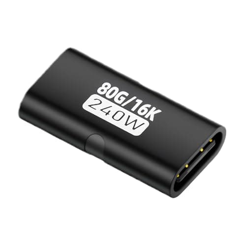 USB C Female To USB Female Adapter, 240w Connector, US-B C To U-SB Connector, For Conference Travel Desktop Computer Laptop Workplace Presentation Home