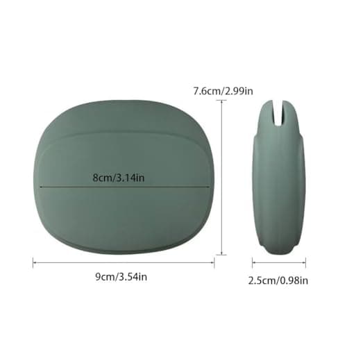 idqwsswt Multi functional silicone portable wired storage bag, wired earphone box, data cover, Bluetooth storage 5-pack, White — view 2