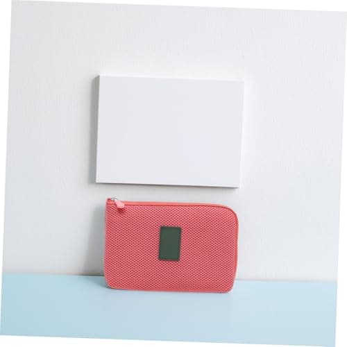 SAFIGLE Shockproof Digital Storage Pouch Small Polyester Red for Earphones — view 2