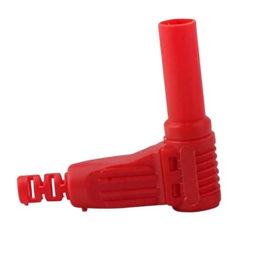 JAMIEKA 4Mm Right Angles Banana Plugs Connector with Nylon Housing Safe Insulated Adapter for Secure Electrical Connection