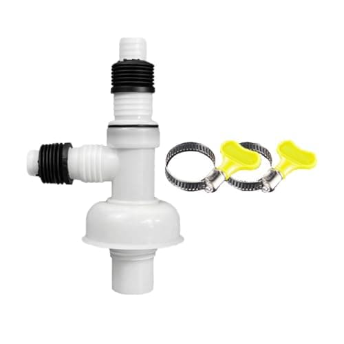 drburpily Universal Floor Drain Pipe Drain Tee Adapter Wear-Resistant Anti-Aging Universal Type Anti-Aging Odor Proof Floor, Style B