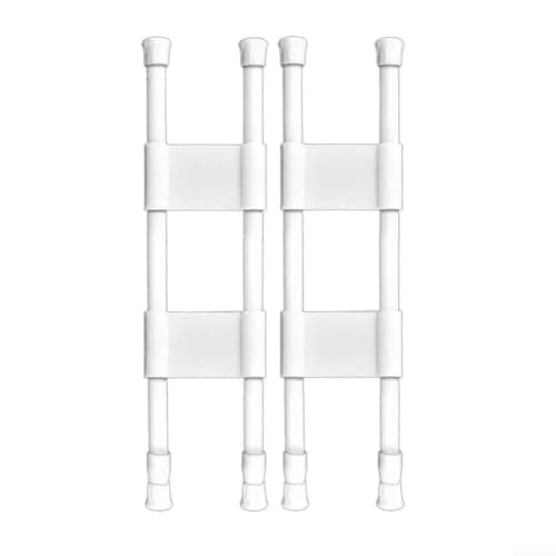 RV Refrigerator Bars 40-70cm PVC Metal Secure Holder(white 40-70CM)