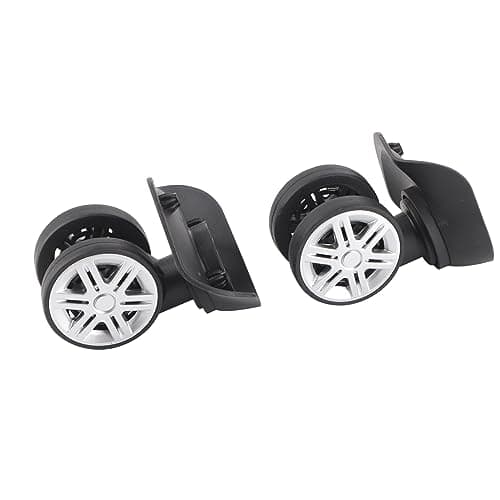 VELATEMOR Double Row Large Wheel Silent Installation Kit for Luggage Repair, Eco-Friendly Durable Suitcase Accessory for Travelers and Repair Shops, Made of PP+PET Material, Black — view 5