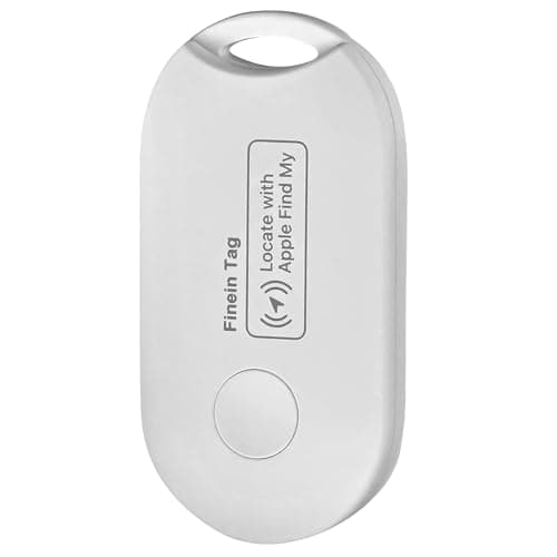 Finein Tag Smart Tracker - Worldwide Location Tracker Compatible with Apple Find My Network. For Keys, Wallets, Luggage, Cars & Pets. AirTag Alternative