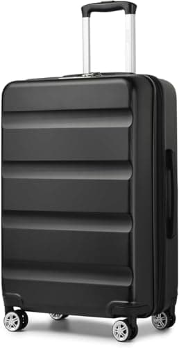 Kono Medium Suitcase Expandable ABS+PC Hard Shell Travel Check in Luggage