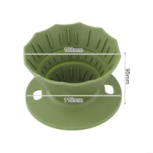 Portable Travel Coffee Maker Foldable Silicone Basket(Black) — view 5