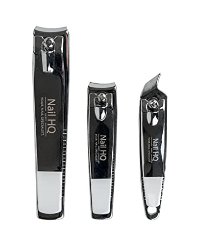 Nail HQ Premium Stainless Steel Nail Clipper Set - 3-Piece Manicure & Pedicure Kit with Nail Clippers, Toe Clipper & Cuticle Trimmer – Professional Grooming For Men & Women — view 2