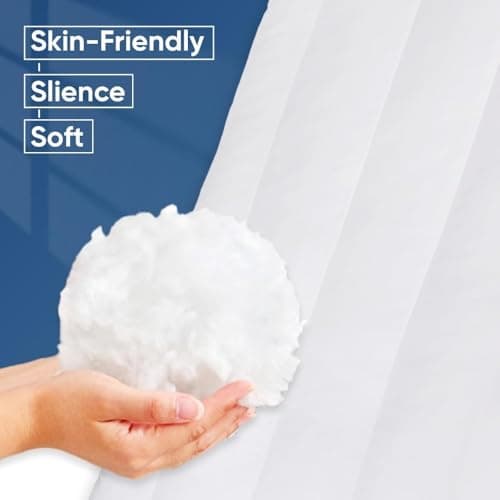 LanJingMeiGou Ultra Thin Flat Pillows for Sleeping 7D High Support 2.5 Inch Height Slim Bed Pillows for Stomach Sleeper Standard Size 18x26 Inches — view 6