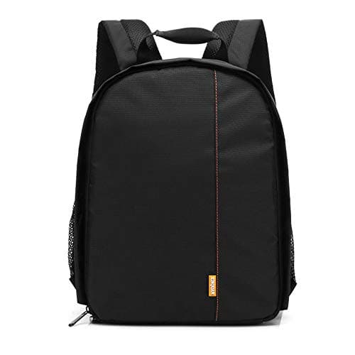 Docooler Orange Camera Backpack - Waterproof, Shockproof, DSLR Camera Bag for Women & Boys - Small, Travel Rucksack - Sony, Canon — view 3