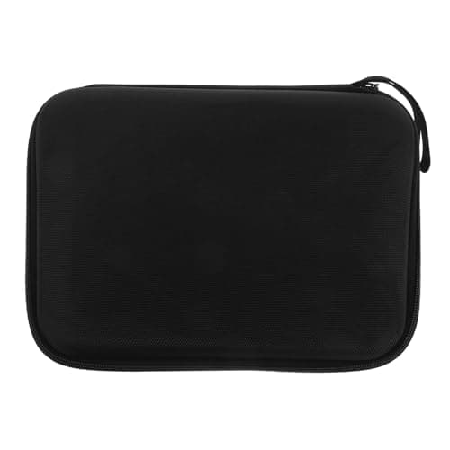 NOLITOY Portable Eva Earphone Case for Travel and Gym, Shockproof and Lightweight Cable Storage Bag Compatible Vacuum Cleaners and Data Cables, Stylish and Water Resistant Organizer Black