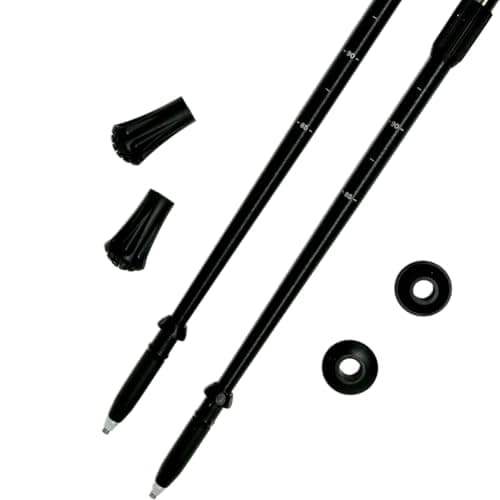 WALX PRO Total Body Walking Poles – Lightweight Adjustable Alloy Trekking Poles with Cork Ergo Grip, 15° Impulse Bend & External Lock – Fitness, Hiking, Nordic Walking & Rehab Use - 120-130cm — view 4