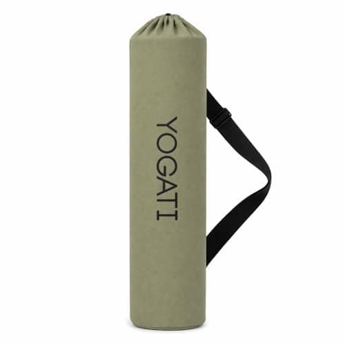 YOGATI® Yoga Mat Bag | Large Synthetic Cotton Yoga Mat Bags for Women and Men with Adjustable Strap | Perfect for Pilates and Exercise Mats | 19x80 cm Yoga and Pilates Mat Bag. Green — view 6