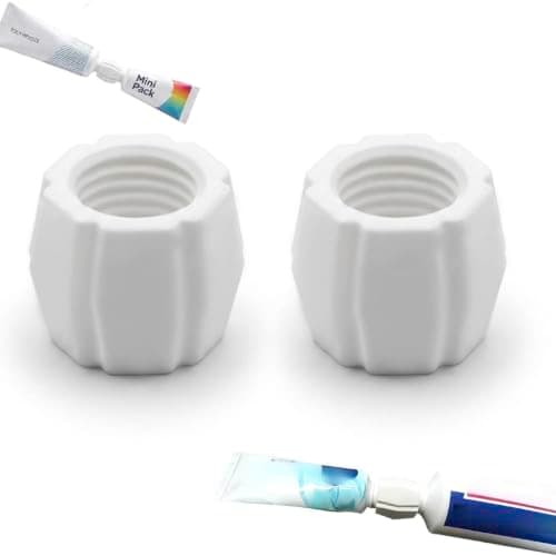 2PCS Travel Toothpaste Refill Adapter, Toothpaste Refillable Tube Adapter