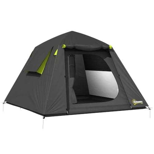 Outsunny Camping Tent 2 Man Dome Tent 3000mm Waterproof Grey & Green