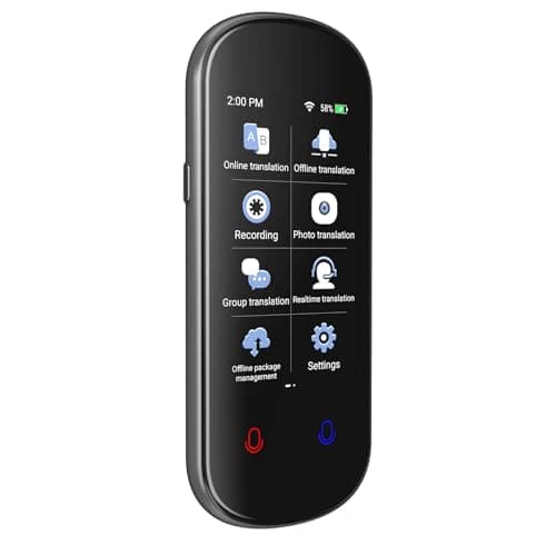 Language Translator Device, AI Instant Translator with 139 Languages Two-Way Real-Time Voice Translation, Online/Offline/Photo/Recording Translation, Portable Translator for Travel Business Learning — view 6