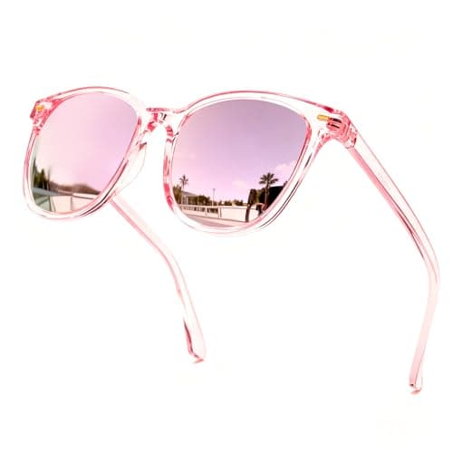 Myiaur Polarised Sunglasses Women Trendy Mirrored for UVA UVB Protection