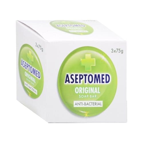 Aseptomed Original Soap Bar, 3x75g Per Pack x 6 Packs = 18 Bars of Soap (75g each) — view 2
