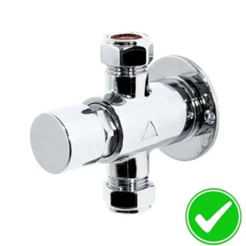 BODYA 3Pcs Public Shower Push Button Lock Attachment for Swimming Pool Gym Camping Caravan, Black — view 6