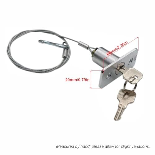 Emergency Release Lock Kit, Secure Universal Garage Door Opener Reliable Anti-Theft Emergency Disconnect Release Key Lock with 2 Keys for Garage, Roller Shutter, Storehouse — view 2