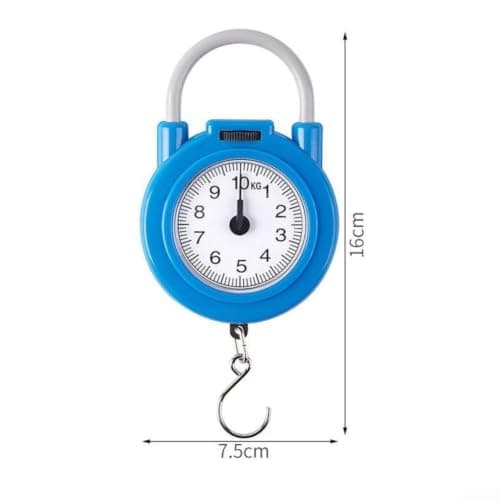 Portable Kitchen Scale Spring Mechanism with Metal Hook for Cooking Ingredients - Lightweight Travel Scale 16cm Yellow(Yellow) — view 4
