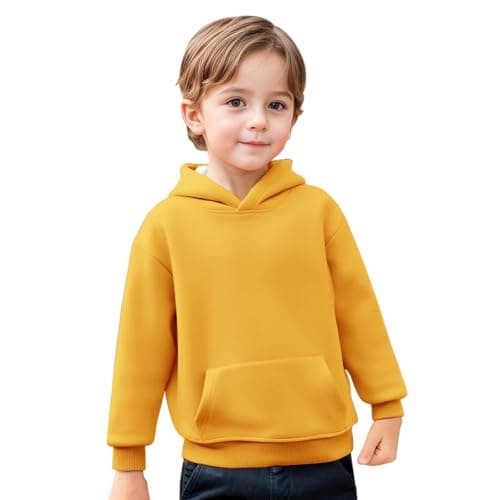 Cocila Fashion Warm Sweatshirt For Comfortable Children's Winter Yellow