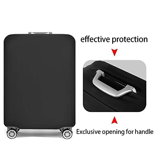 Initial Letter Printed Design Travel Trolley Case Cover Protector Washable Suitcase Cover Luggage Storage Covers for 18-28 Inch Luggage Cover (M (22-25 inch Luggage), gold J) — view 4