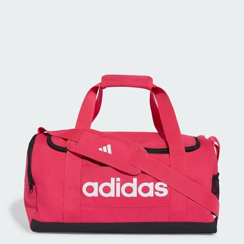 adidas Unisex Essentials Linear Duffel Bag Duffel_Bag, Power Pink/White, S — view 5