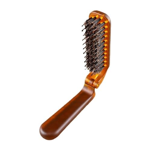 KTUXZCI Folding Brush Travel Folding Hair Tool Collapsible For Quick Maintenance Anywhere Anytime Easy To Store Hair Brush Portable Compact Pocket Size — view 5