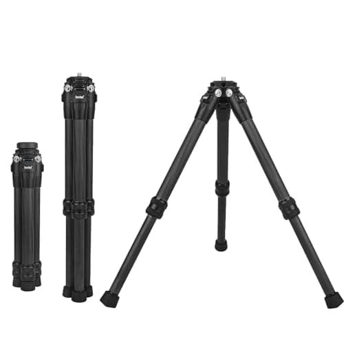 True Carbon Fiber 3model Micro Desktop Mini Tripod for Insta360 Insta 360 X5 X4 X3 X2 R X GO 2 one R RS for DJI OSMO 360 Action Camera Accessories (Black)