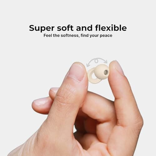 Noise Cancelling Silicone Ear Plugs for Sleeping & Focus – Reusable Silicone Ear Plugs for Noise Sensitivity, Study, Travel & Relaxation | 33dB Noise Reduction Hearing Protection Earplugs — view 2