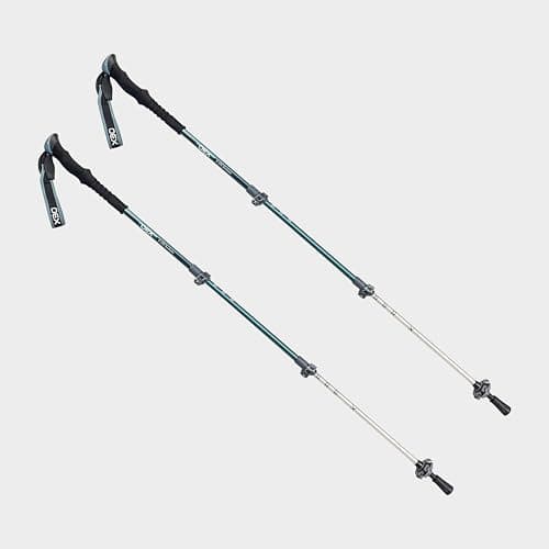 OEX Duralumin Walking Poles, 7075 Aluminium, 4-Section Telescopic, Foam Grip, Carbide Tip, 105-135cm, 244g, Pair — view 2