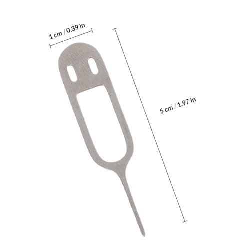 NUOBESTY 10pcs Sim Opener Pin Set for Mobile Phone Cards, Iron Silicone — view 2