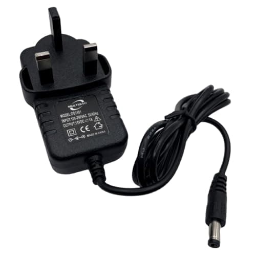 Multibao 15V 1A AC‑DC Power Supply Adapter, 1000mA Wall Charger with 10 Pack Universal DC Connector Tips for LED Strip Lights, Security CCTV Cameras — view 2