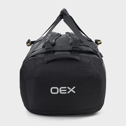 OEX Ballistic Cargo Bag with Wet Pocket & Multiple Carrying Options, Duffel, Holdall, Bag for Men & Women, Durable, Heavy Duty, Travel, Luggage, Overnight, Weekend, Sports (Black, 60 Litre) — view 4
