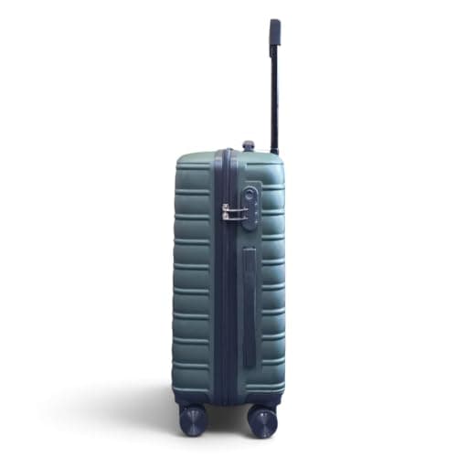 Infinity Leather Hard Shell Green Cabin 56 x 36 x 23 cm Secure Luggage Suitcase Suitable for Easyjet, Ryanair — view 5