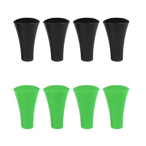 8 Pack Rubber Cap Silicone Tips Replacement Parts Piece,Silicone Cap Sets,Mobile Phone Holder Rubber Tips Fits for Ram X-Grip Mounts,Non-Slip Phone Holder Accessories (4 Black + 4 Green)