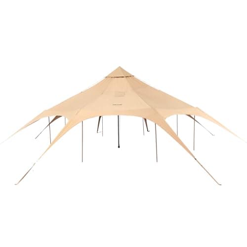 VEVOR Canvas Tent, 4 Seasons 5 m/16.4 ft, Canvas for Camping with Stove Jack, Family Camping Outdoor Hunting Party — view 4